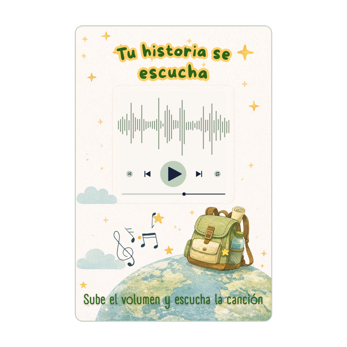 El Viaje a la Tierra · Canción personalizada